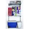 Triton Products Wall Mount Shelving Unit W/ 3 Steel Wire Shelves & Mounting Hardware, Gray, 33" W x 63" H 1799 - alternate 2